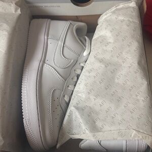 Nike Air Force 1- Big Kids Shoe White Sneakers
